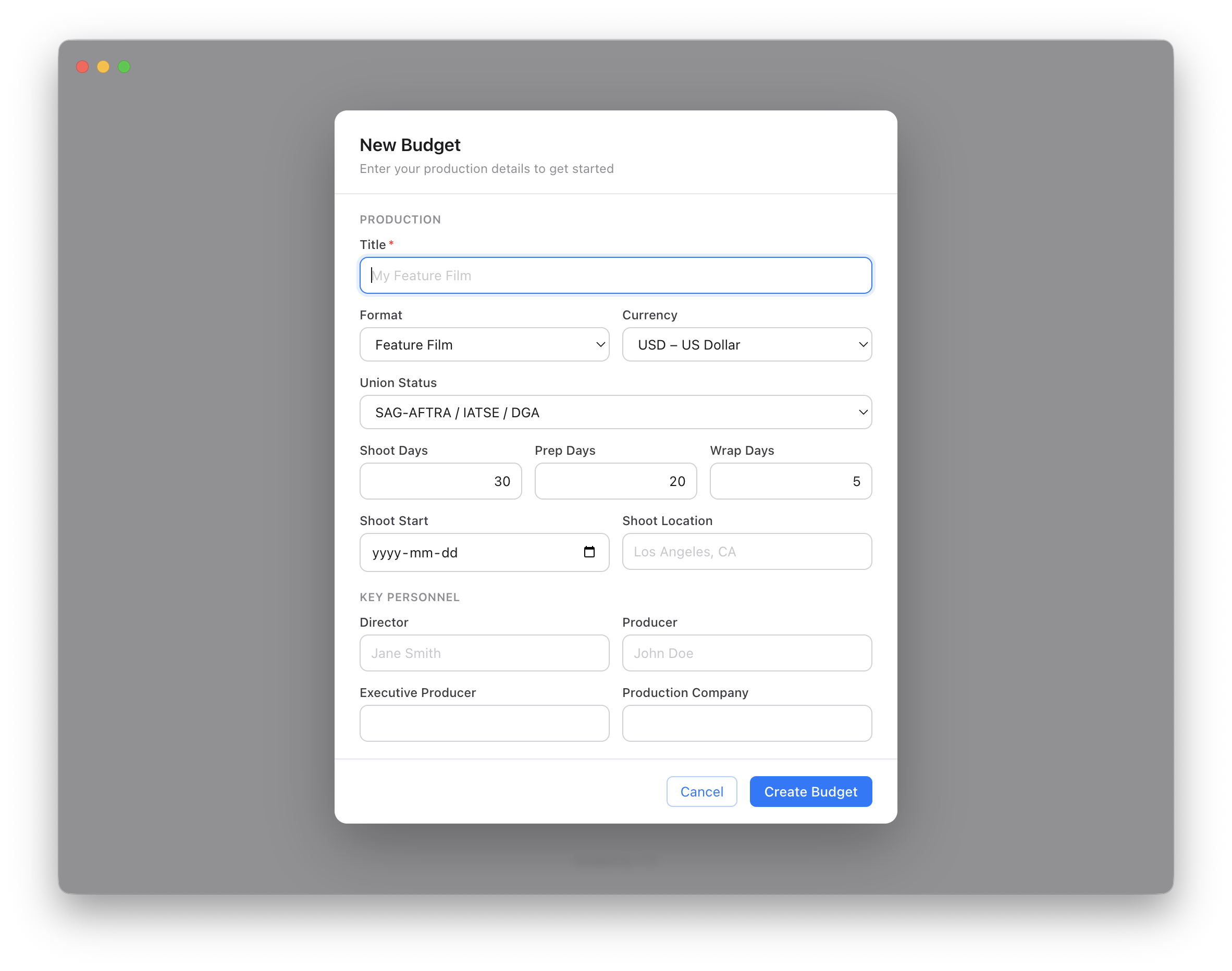 Budgeting - Budget Details